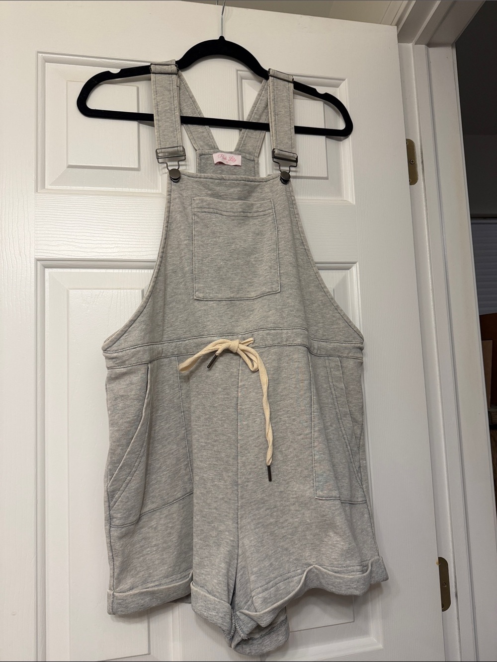 Pink Lily Short Overalls